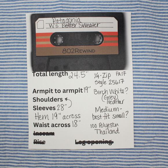 Patagonia (S/M) W's Better Sweater 1/4-Zip Heather Grey - Picture 6 of 8